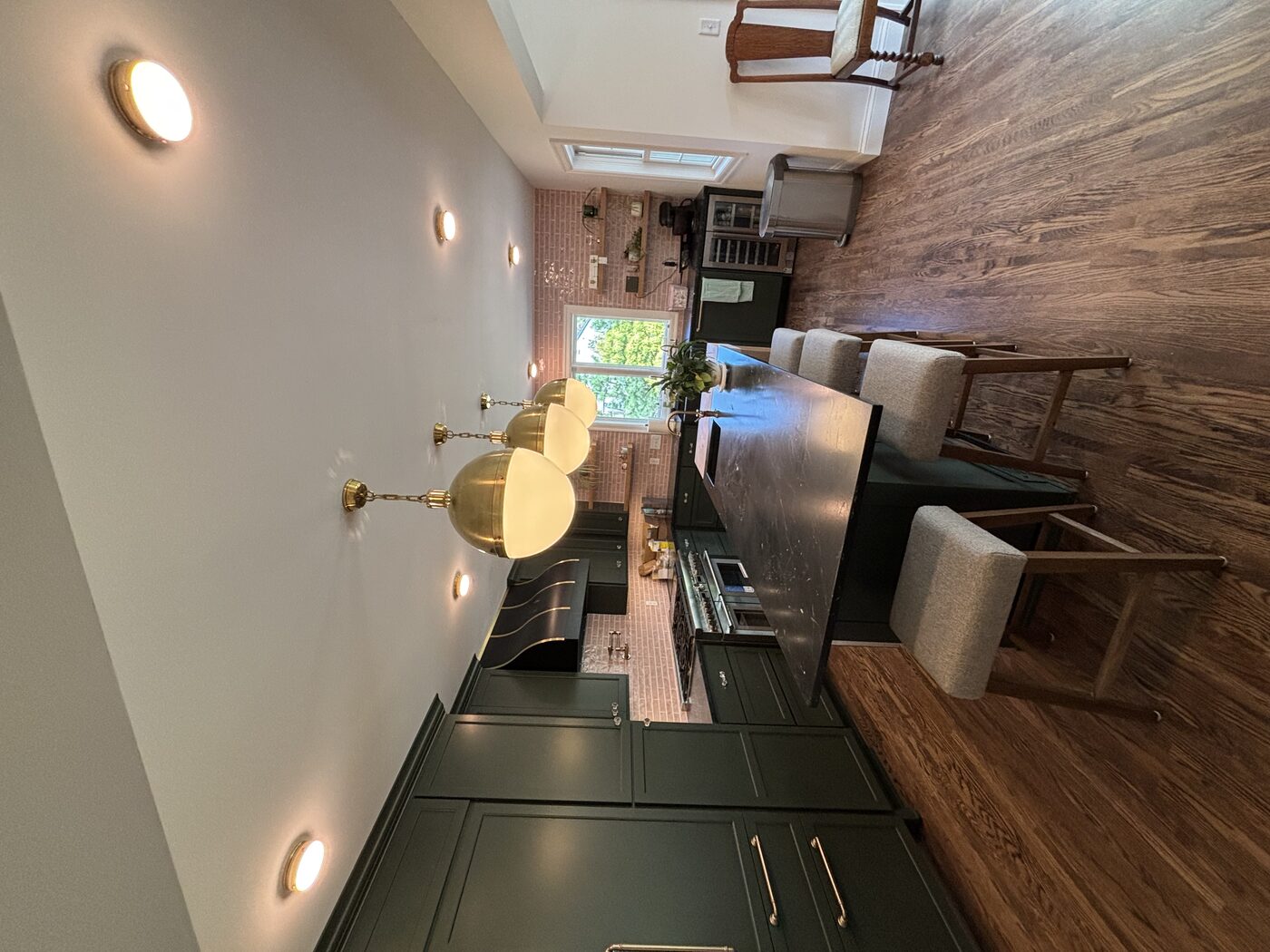 Kitchen pendant and flush-mount installation